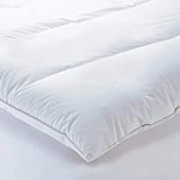 Linens Limited Sobrecolchón de Plumas y plumón de Ganso - Blanco- Super King